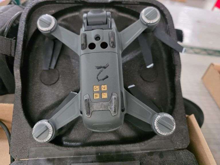 DJI Spark Model MM1A Drone With Controller, Charging Hub, Batteries, Soft Case - Roller Auctions