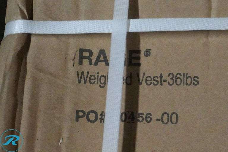 (4) Rage CF-WR36/R Weighted Vest, 36lbs - Roller Auctions