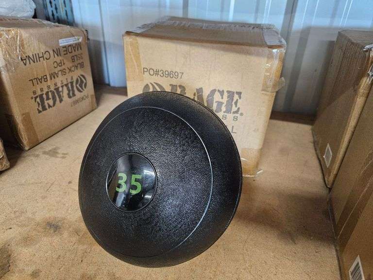 (2) New Rage Fitness Slam Ball, 35lb - Roller Auctions