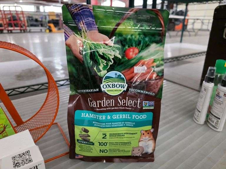 Oxbow Garden Select Hamster & Gerbil Food, Zymox Small Animal & Exotic Topical Solution, Nibbles 9" Exercise Wheel - Roller Auctions