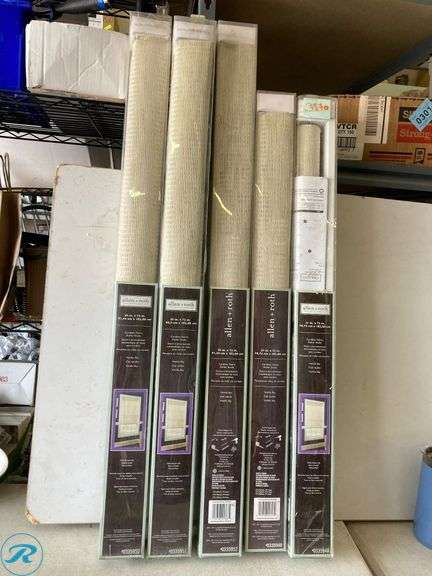 (5 Items Total ) NEW (3) allen + roth 36-in x 72-in Light Filtering ...
