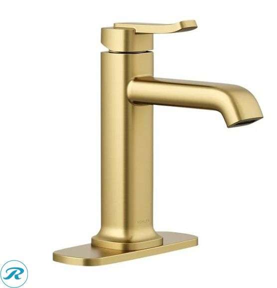 Kohler Cordate Single-handle Bathroom Faucet Gold/Brass - New/Open Box