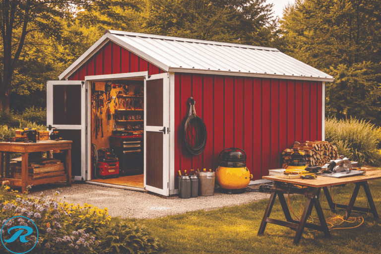 DIY - 8'x12' Garden Shed -Metal Siding - Galvanized Roof & Trim - Heavy duty - Ready Now