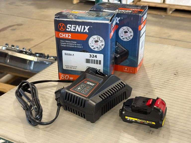 (3) Senix CHX2 Class 2 Battery Chargers, 50W, Electric