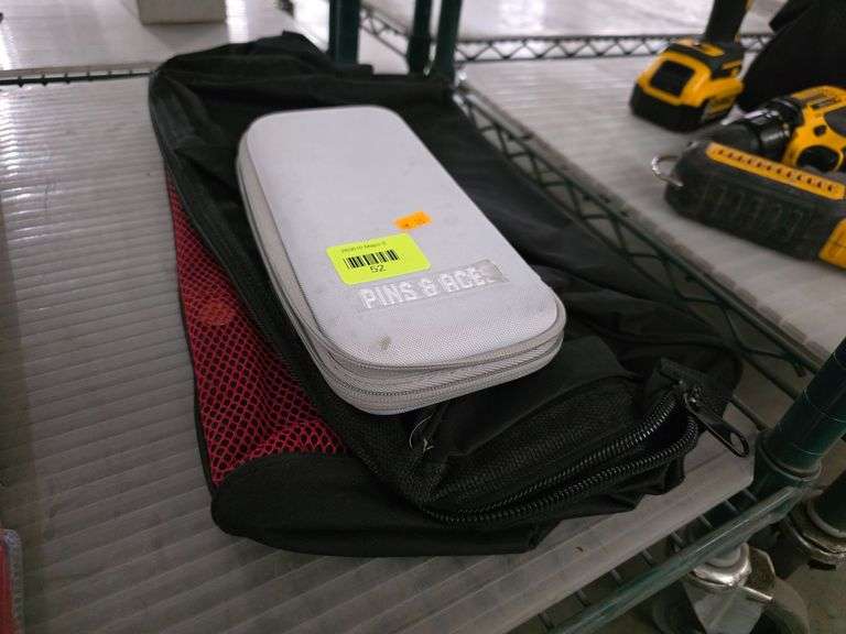 Pins & Aces Case, Black and Red Soft Carry Bag