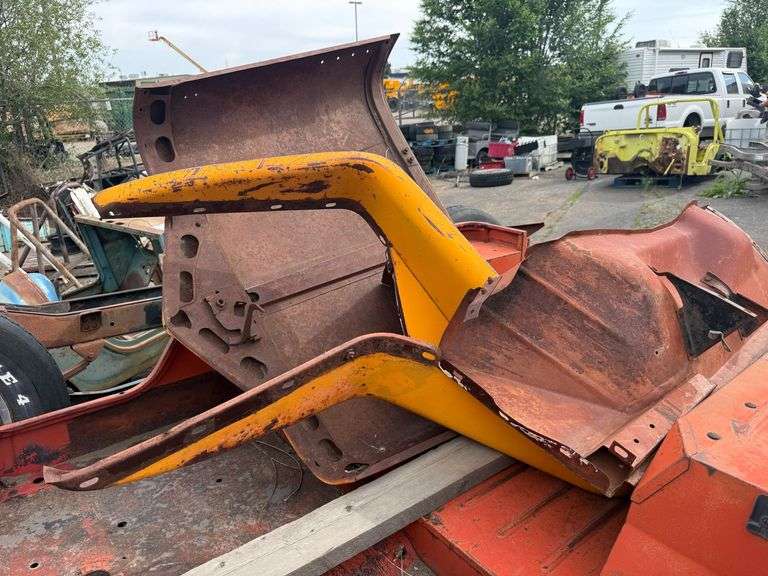 Willys Jeep Body and Frame Assembly with Axles, Wheels, and Additional Parts - Roller Auctions