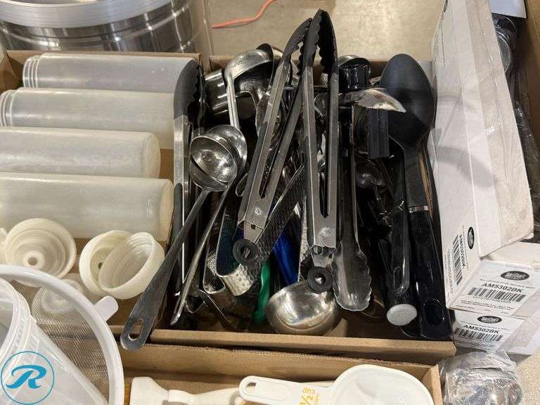 (5) Trays of Kitchen Utensils - Roller Auctions