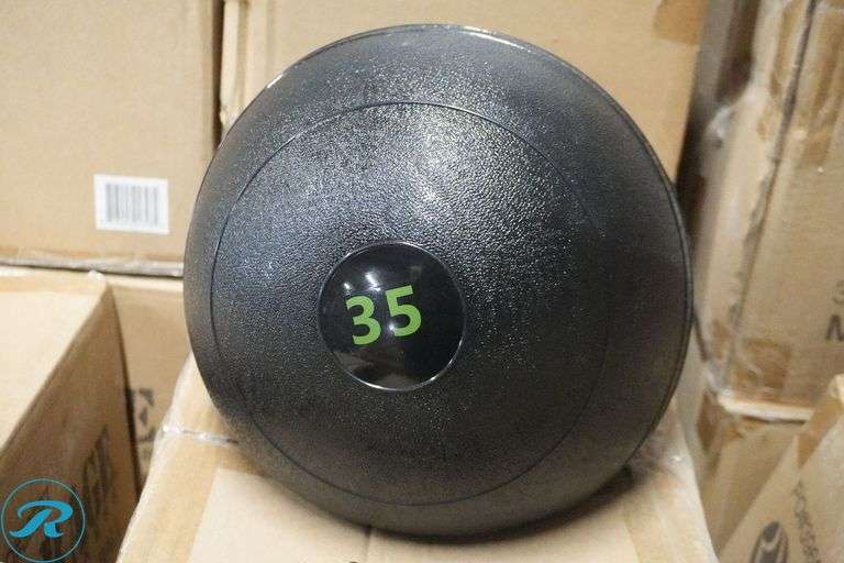 (12) Rage 35lb Fitness Black Slam Balls