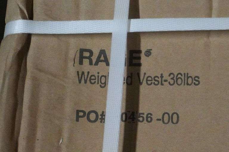 (3) Rage CF-WR36/R Weighted Vest, 36lbs - Roller Auctions