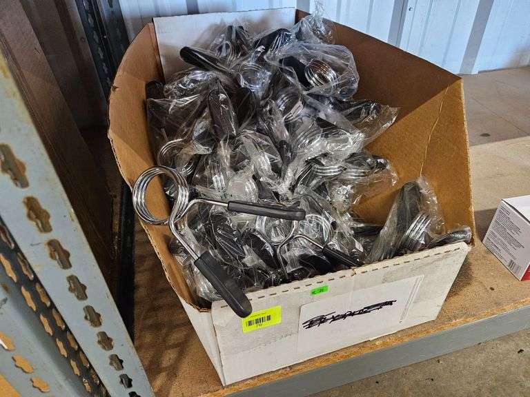 Box of New Barbell Weight Clips