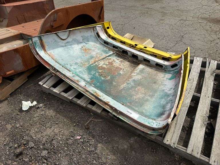 Pallet of Willys Jeep Hoods