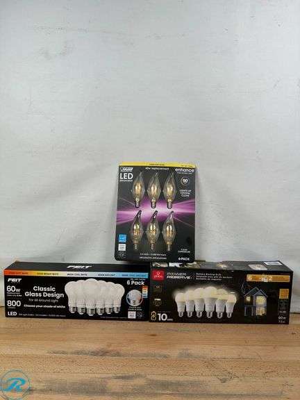 Click Bulb Pack (3) Assorted Light Bulb Packs - New/Like New/Some Open Box - Roller ...