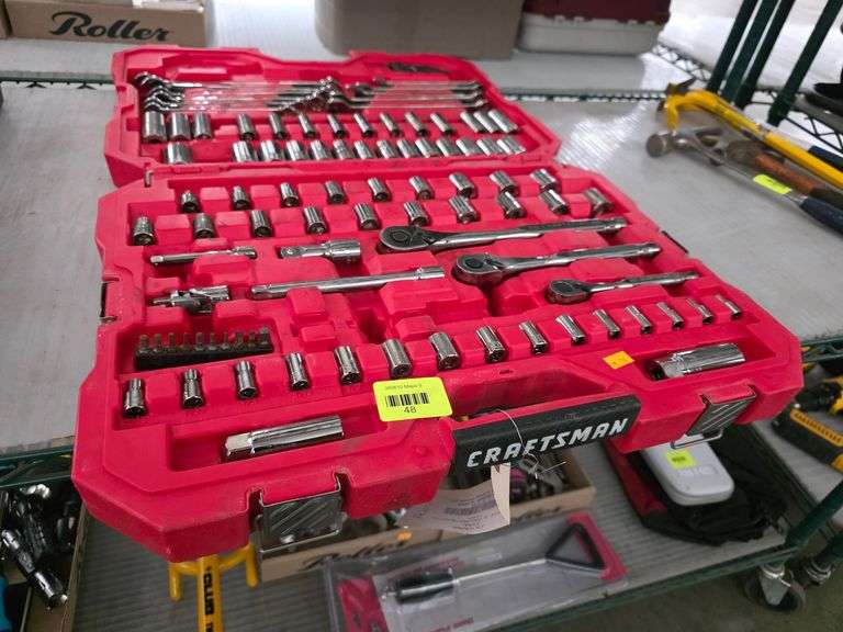 Craftsman 121-Piece Gunmetal Chrome Mechanics Tool Set (Incomplete)