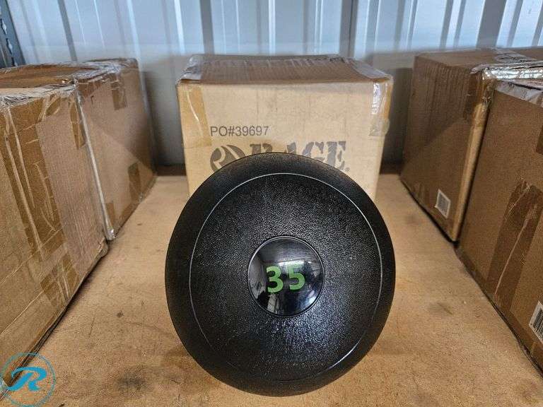 (2) New Rage Fitness Slam Ball, 35lb - Roller Auctions