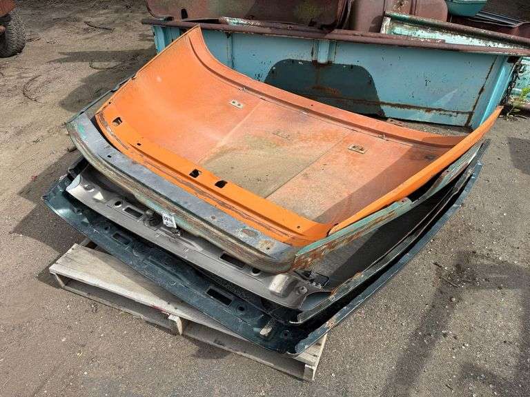 Pallet of Willys Jeep Hoods