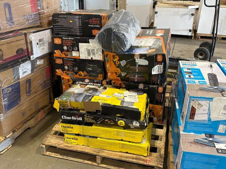Pallet of Char-Broil Kids BBQ Sets And Oklahoma Joe's Highland Junior Kids Smoker Sets