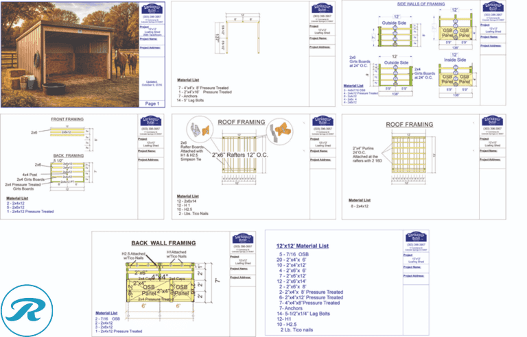 DIY - 12’ x 12’ Horse Loafing Shed Kit - Wood Framing - Metal Siding & Roof - Heavy Duty - Ready Now - Perfect for Horses, Goats, and Ranch Use - Roller Auctions
