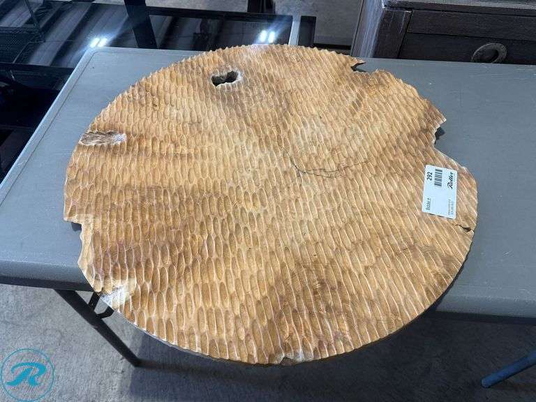 Carved Wood Slab, 27in