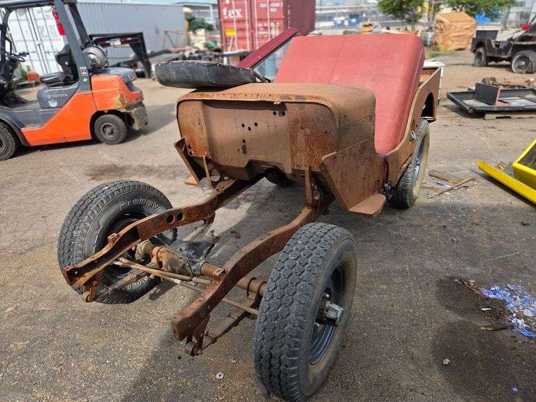 Willys Jeep CJ2A Project Body, Frame, Windshield, Hood, Seat - Roller Auctions