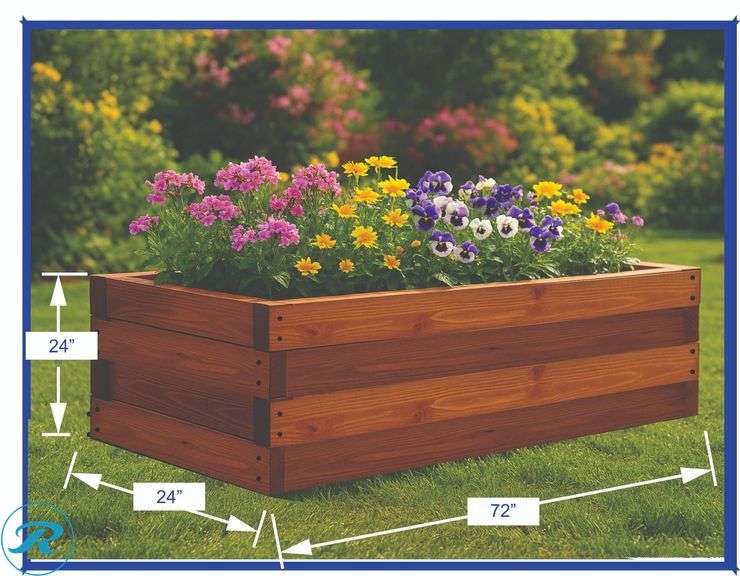 DIY KIT: ASSEMBLY REQUIRED: Heavy Duty Planters - Real Wood - Instant Garden Upgrade DESCRIPTION: Wood Planters Kit Set of Raised Garden Bed  wood planters perfect for flowers, herbs, or small gardens. Built solid with a clean rustic look that fits perfectly in any backyard, or mountain setting. Approx. 24" D x 72" W x 24" H ✔ Elevated design - easy on your back ✔ Great drainage and airflow ✔ Strong, durable wood construction Built in Colorado - NOT a cheap imported kit Made to last, not mass-pr