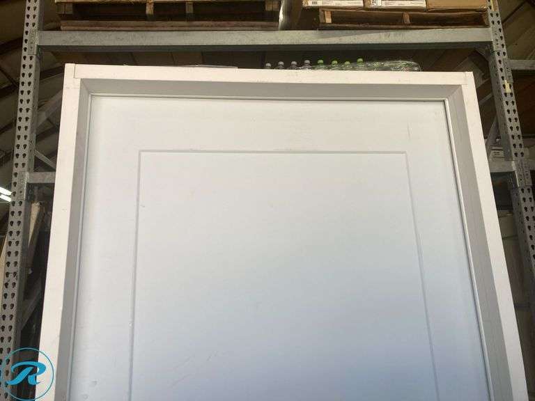 New - RELIABILT Craftsman 32-in x 80-in x 4-9/16-in Steel Left-hand inswing Primed Prehung Residential Insulating core Front Door - Roller Auctions