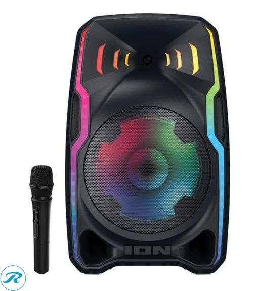 ION Audio Total PA Apex Battery-Powered PA Speaker with Wireless Microphone and Dynamic Lights - New