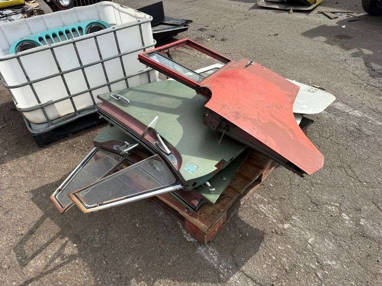 Pallet of Willys Jeep CJ2A Steel Doors