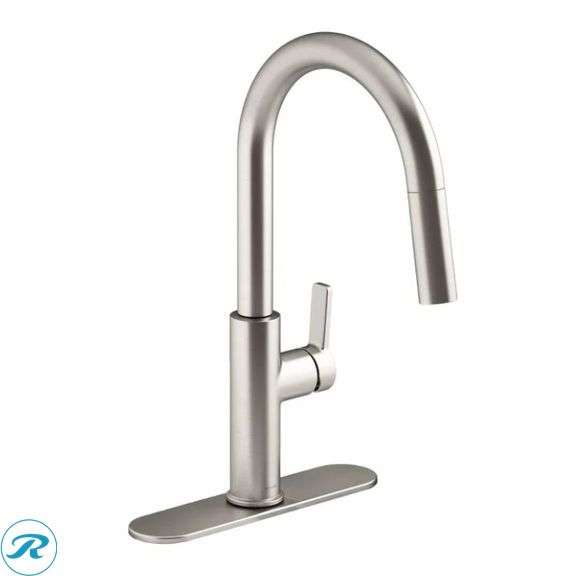 Kohler: Rodean Kitchen Sink Faucet, "Stainless Steel"- Like New