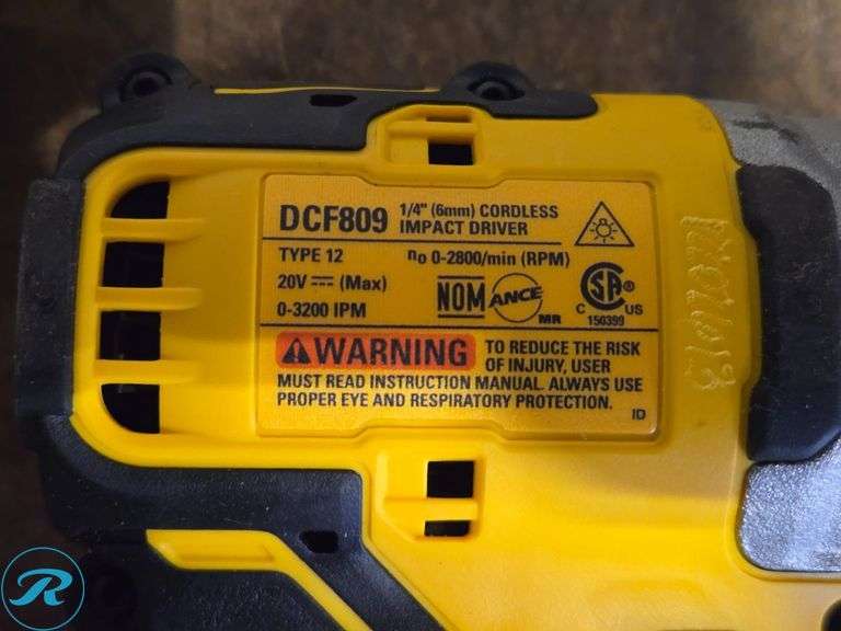 (3) Dewalt DCF921, DCF840, DCF809 Cordless Impact Tools, 20V - Roller Auctions