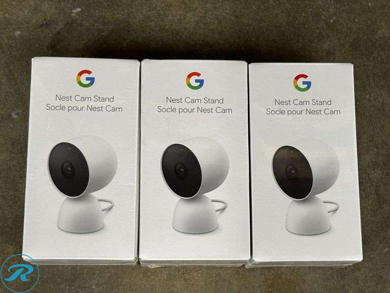 (3) Google Nest Cam Stand, Model: GGA02070US, CAMERA NOT INCLUDED - New