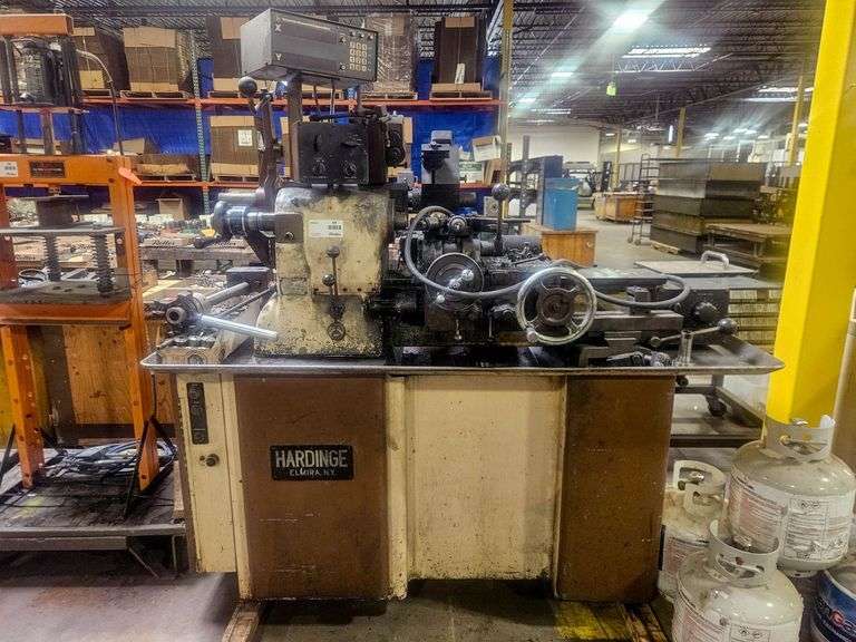 Hardinge HC Lathe, 440V, 3 Phase, Digital Readout, Tooling Included - Roller Auctions