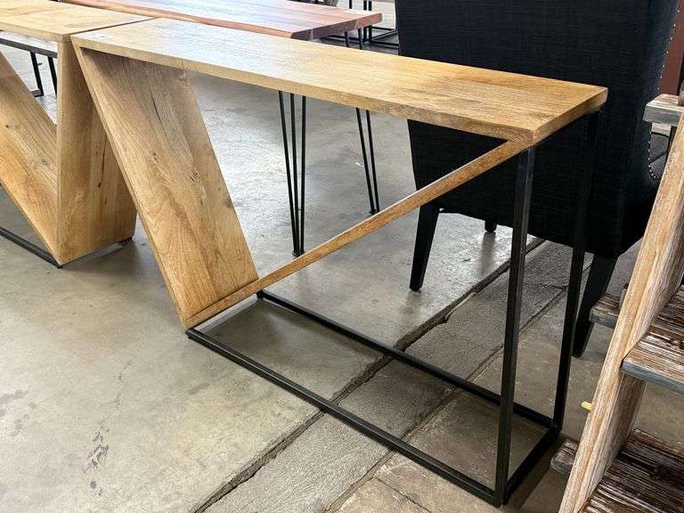 Angled Console Table, 52" x 12"