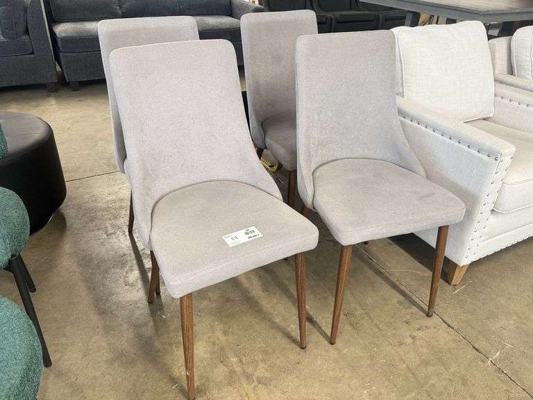 (4) Modern Upholstered Side Chairs