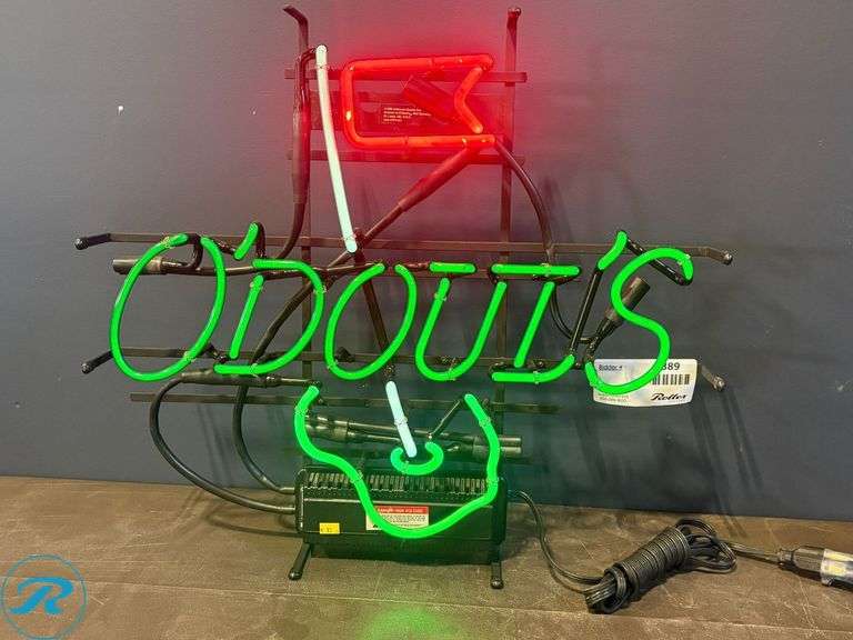 O'doul's Golf Flag Neon Sign