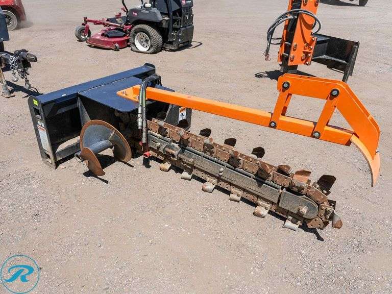 Wolverine Hydraulic Trencher Attachment to Fit Skid Steer Loader