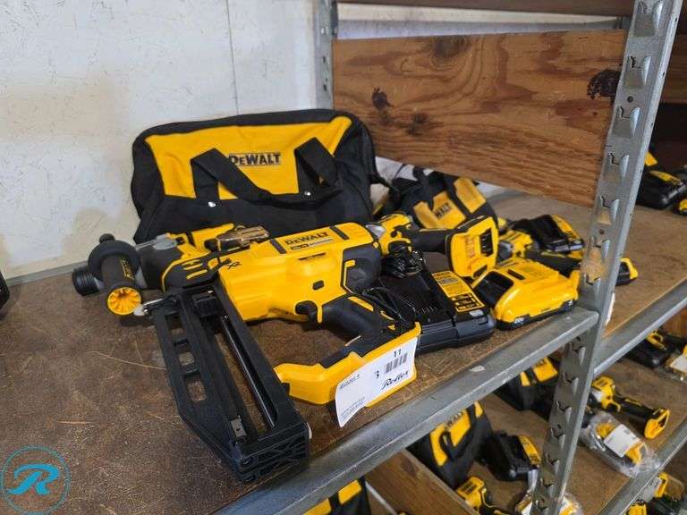 (3) Dewalt 20V Cordless Power Tools with Charger and (1) Battery
