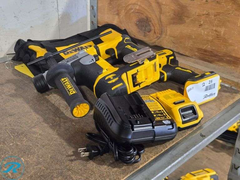 DeWalt DCF809 Cordless Impact Driver and DCH172 Rotary Hammer Drill Set, 20V, Charger, Battery, Bag