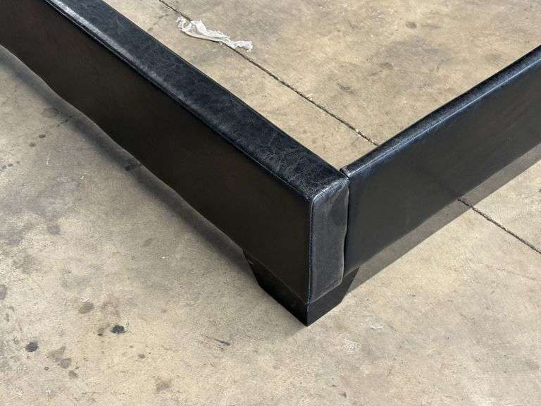 Upholstered Bed Frame with Headboard and Center Support, Overall Dimensions 84" x 78" - Roller Auctions