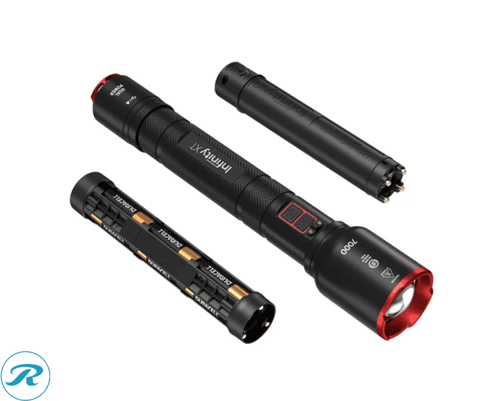 Infinity X1 7000L Dual Power Rechargeable Flashlight - Like New/Opened