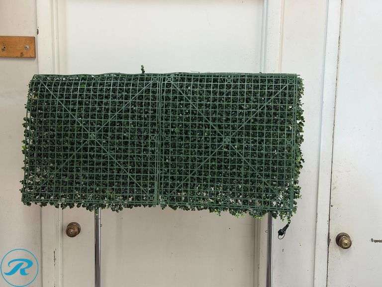 Golden Select:  Boxwood Artificial Hedge Panel with Lights-  Like New - Roller Auctions