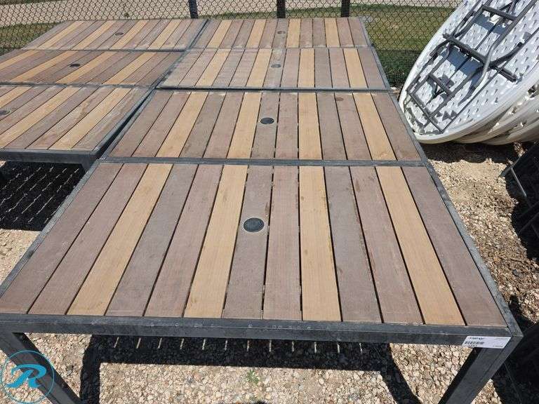 (7) Outdoor Tables, 29.5" x 53" - Roller Auctions