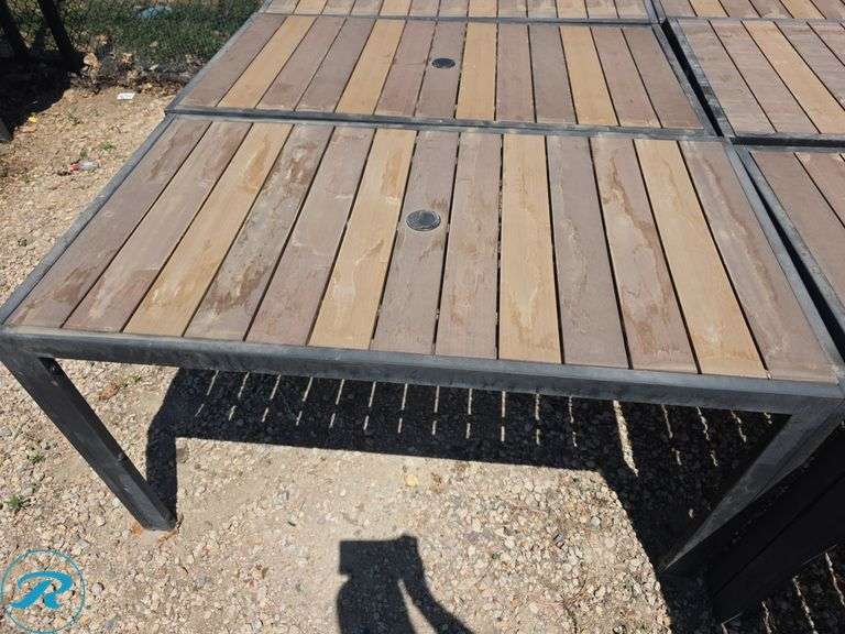 (7) Outdoor Tables, 29.5" x 53" - Roller Auctions