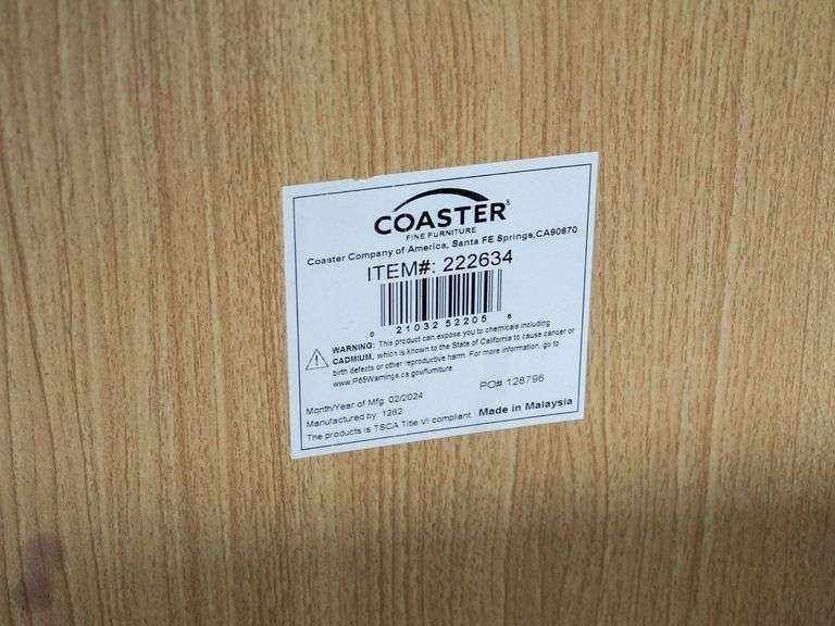 Coaster 222634 Dresser With Mirror, Wood Finish, Eight Drawers, 57” x 16” - Roller Auctions