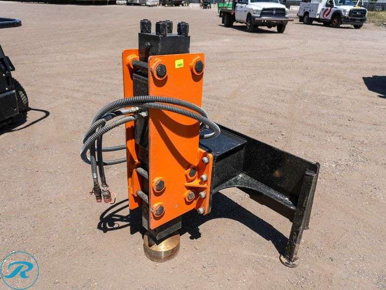 Wolverine Hydraulic Post Pounding Attachment to Fit Skid Steer Loader