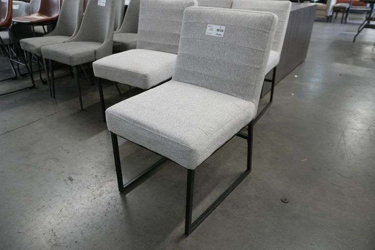 (4) Fabric Upholstered Dining Side Chairs - Roller Auctions