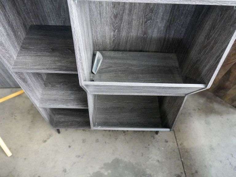 Modern Wood Finish Open Shelf Bookcase, 30” x 14” - Roller Auctions
