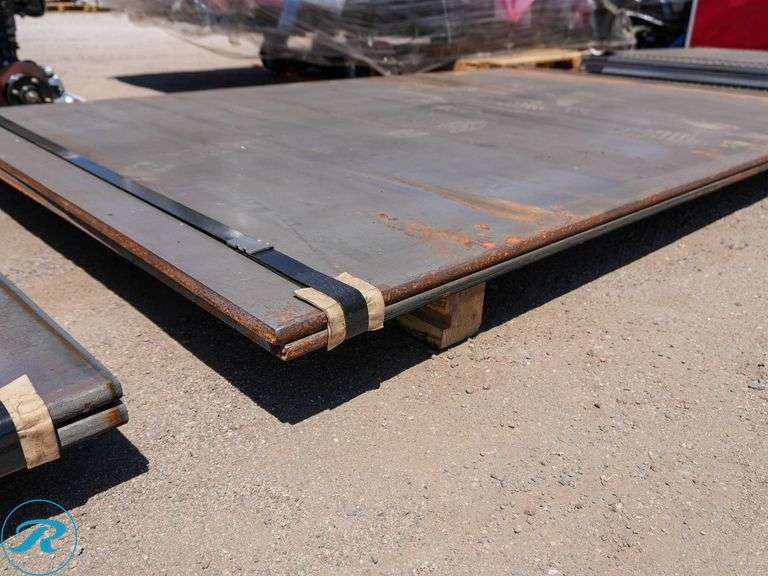 (2) New Pieces of Steel Road Plate, 60" x 99", 3/4" Thickness - Roller Auctions