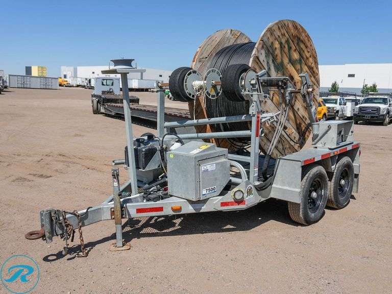 2021 Larson 7500G T/A Hydraulic Fiber Optic Reel Trailer