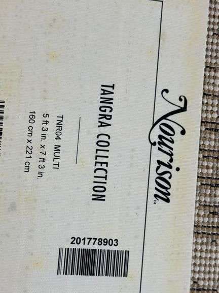 Nourison Tangra Collection TNR04 Multi Area Rug, 5 Ft 3 In x 7 Ft 3 In - Roller Auctions