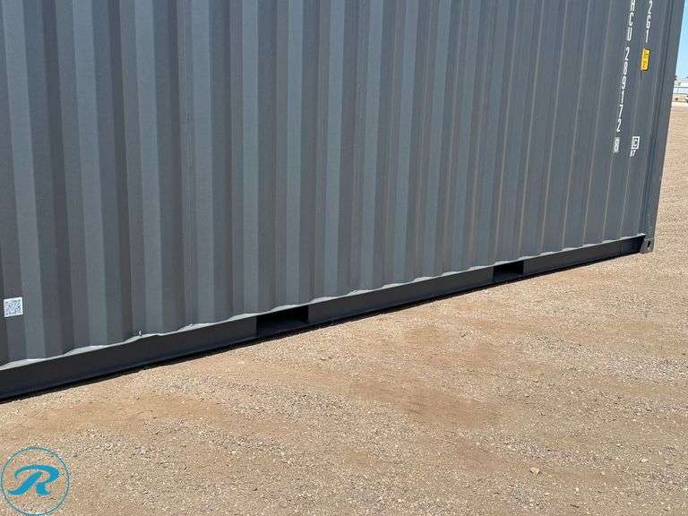New 2026 20' Steel Storage Container, 8'6" High, 8' Wide, Forklift Pockets - Roller Auctions
